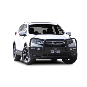 ECB Textura Black BullBar with Bumper Lights to suit Honda CR-V 08/19 - 06/20