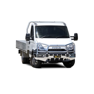 ECB Black Ripple BullBar with Bumper Lights to suit Iveco Daily 50C 02/12 - 12/14