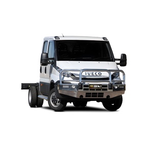 ECB Silver Hammertone BullBar with Bumper Lights to suit Iveco Daily 50C 02/15 - 01/21