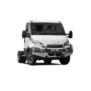 ECB Textura Black BullBar with Bumper Lights to suit Iveco Daily 50C 02/15 - 01/21