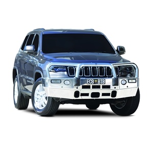 ECB Textura Black BullBar with Bumper Lights to suit Jeep Grand Cherokee Laredo 04/17 - 08/19