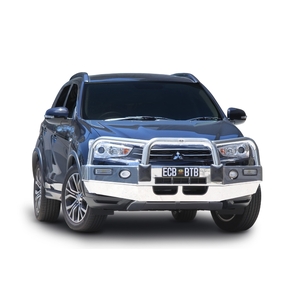 ECB Black Ripple BullBar with Bumper Lights to suit Mitsubishi ASX 08/17 - 08/19