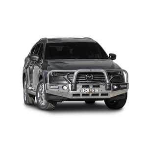 ECB Textura Black BullBar with Bumper Lights to suit Mazda CX-8 08/18 - 01/23
