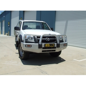 ECB Silver Hammertone BullBar to suit Mazda BT-50 2WD/4WD 11/06 - 08/08