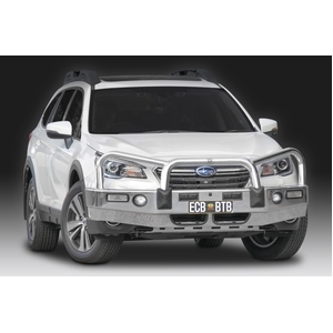 ECB Black Ripple BullBar with Bumper Lights to suit Subaru Outback 12/17 - 11/20