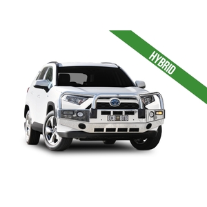 ECB Textura Black BullBar with Bumper Lights to suit Toyota Rav4 GX 01/19 - Onwards