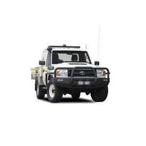 ECB Textura Black BullBar Compatible with Side Step Rail to suit Toyota LandCruiser 79 Series Single Cab 11/16 - Onwards