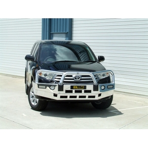 ECB Textura Black BullBar with Bumper Lights to suit Toyota Kluger 09/10 - 02/14