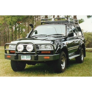 ECB Silver Hammertone BullBar to suit Toyota LandCruiser 80 Series 05/90 - 03/98