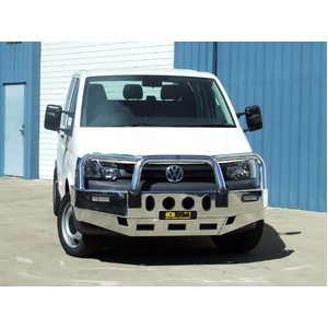 ECB Silver Hammertone BullBar to suit Volkswagen Transporter 04/10 - 06/15