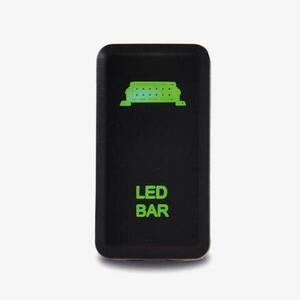 Lightforce Vertical Switch with LED Bar Icon suitable for Toyota (Green LED)