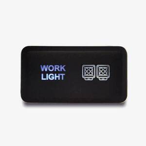Lightforce Horizontal Switch with Work Lights icon suitable for Toyota (Blue LED)