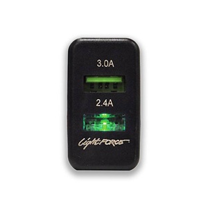 Lightforce Dual USB for Toyota Hilux 2005 - 2014
