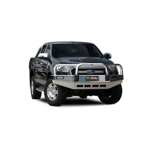 ECB Silver Hammertone BullBar to suit Ford Ranger PX MKII 4WD Highrise 07/15 - 08/18