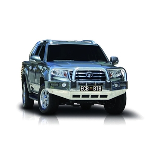 ECB Silver Hammertone BullBar with Bumper Lights to suit Great Wall Steed Dual Cab 07/16 - 08/21