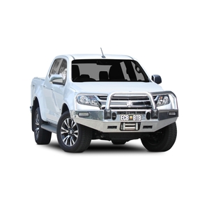 ECB Silver Hammertone Winch BullBar to suit Holden Colorado LS-LT-LTZ 07/16 - 12/20
