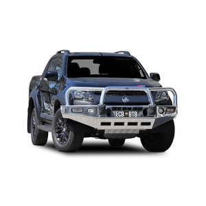 ECB Black Ripple BullBar with Bumper Lights to suit Holden Colorado Z71 4X4 Dual Cab 06/19 - 12/20