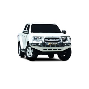 ECB Polished BullBar with Bumper Lights to suit Isuzu D-Max 2WD HIGHRIDE 02/17 - 06/20