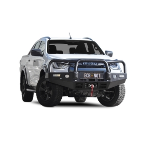ECB Silver Hammertone Winch BullBar to suit Isuzu D-Max X-Terrain 07/20 - Onwards