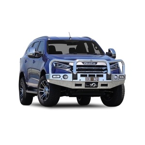 ECB Silver Hammertone Winch BullBar to suit Isuzu MU-X 06/21 - Onwards
