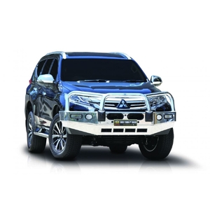 ECB Black Ripple BullBar with Bumper Lights to suit Mitsubishi Pajero Sport Exceed 05/16 - 11/19