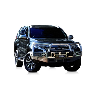 ECB Polished Winch BullBar with Bumper Lights to suit Mitsubishi Pajero Sport Exceed 05/16 - 11/19