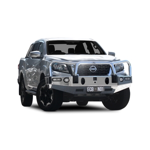 ECB Silver Hammertone Winch BullBar to suit Nissan Navara 12/20 - Onwards