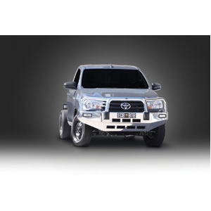 ECB Silver Hammertone BullBar to suit Toyota HiLux Workmate 2WD Narrow Cab 07/15 - 05/18