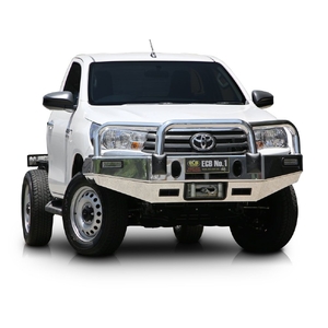 ECB Black Ripple BullBar to suit Toyota HiLux Workmate 4WD Narrow Cab 07/15 - 05/18