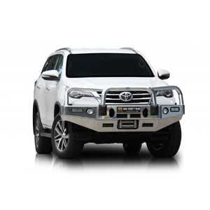 ECB Textura Black Winch BullBar with Bumper Lights to suit Toyota Fortuner 12/15 - 05/19