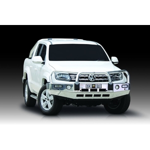 ECB Textura Black BullBar with Bumper Lights to suit Volkswagen Amarok 09/16 - 11/22