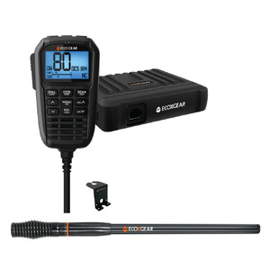 EcoXGear EcoXTalk 5 Watt Super Compact UHF CB Fixed Mounted Radio (4WD Pack)