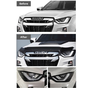 Maxliner MaxPro Head Lamp Surround to suit Ford Ranger Dual Cab 2015 - 06/22 (Matte Black)