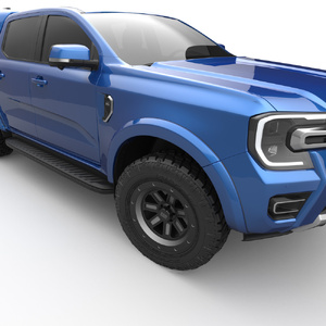 EGR Fender Flares Front Only to suit Ford Ranger 2022 - Onwards XL/XLS/XLT/Sport (Ultra Matte Black Unpainted Smooth)