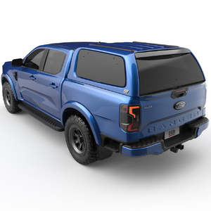 EGR Fender Flares Rear Only to suit Ford Ranger 2022 - Onwards XL/XLS/XLT/Sport (Ultra Matte Black Unpainted Smooth)