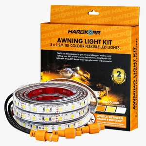 Hardkorr Tri-Colour Stick-On LED Tape Light Kit (3 Strips)