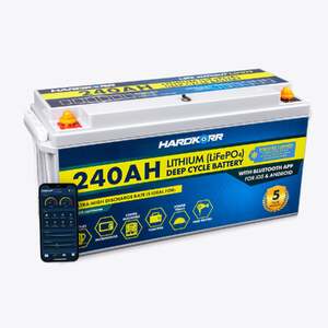 HARDKORR 240AH LIFEPO4 DEEP CYCLE LITHIUM BATTERY WITH Bluetooth and Heat Film