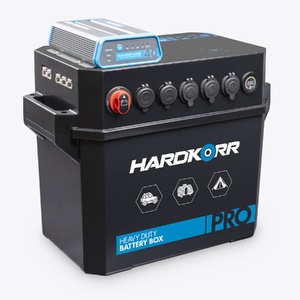 HARDKORR HEAVY DUTY BATTERY BOX PRO with 40A DC-DC CHARGER (12V)