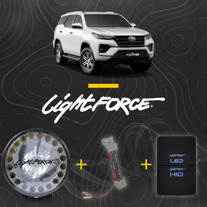 Lightforce - HTX2 Hybrid Driving Light Kit to suit Toyota Fortuner 2021 - Onwards