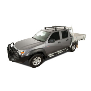 Rhino-Rack JA0150 Heavy Duty 2500 Black 2 Bar Roof Rack for FORD Ranger PJ/PK Super Cab 2DR Ute (01/2007-08/2011)