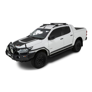 Rhino-Rack JA0494 Heavy Duty CXB Black 2 Bar Roof Rack for HOLDEN Colorado Crew Cab (With Roof Rails) 4DR Ute (01/2015-12/2020)