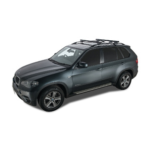 Rhino-Rack JA0494 Heavy Duty CXB Black 2 Bar Roof Rack for SSANGYONG Rexton Gen1 Y200 With Roof Rails 5DR SUV (01/2003-12/2017)