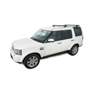 Rhino HD RLTP Trackmount Black 2 Bar Roof Rack for LAND ROVER Discovery 3 & 4, 5dr 4WD  4/05 to 6/17