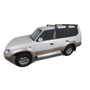 Rhino-Rack JA0675 Heavy Duty RL110 Black 3 Bar Roof Rack for TOYOTA Prado 90 Series 4DR 4WD (07/1996-02/2003)
