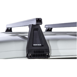 Rhino-Rack JA0838 Heavy Duty RL210 Black 3 Bar Roof Rack for TOYOTA Land Cruiser 78 Series Troop Carrier 2DR 4WD (03/2007-Current)