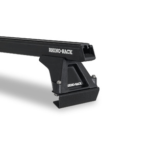 Rhino-Rack JA1020 Heavy Duty RLTF Black 2 Bar Roof Rack for ISUZU F-Series Angled Roof 2DR Truck (01/1986-Current)
