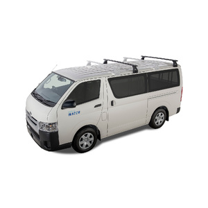 Rhino-Rack JA2734 Vortex RL150 Black 2 Bar Roof Rack for TOYOTA Hiace Gen 4 2DR Van (11/1989-02/2005)