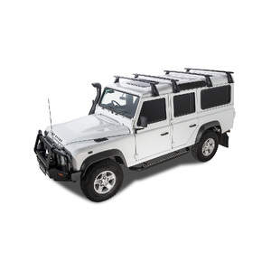 Rhino-Rack JA2789 Vortex RL210 Black 4 Bar Roof Rack for LAND ROVER Defender 110 (incl. Hard Top) 4DR 4WD (03/1993-12/2020)