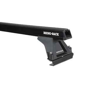 Rhino-Rack JA5741 Heavy Duty RLTF Black 2 Bar Roof Rack (Mid/Rear) for HYUNDAI iLoad 2DR Van (01/2008-12/2021)
