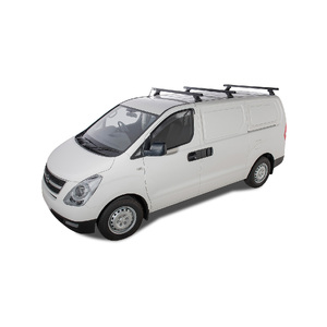 Rhino-Rack JA5743 Heavy Duty RLTF Black 3 Bar Roof Rack for HYUNDAI iLoad 2DR Van (01/2008-12/2021)